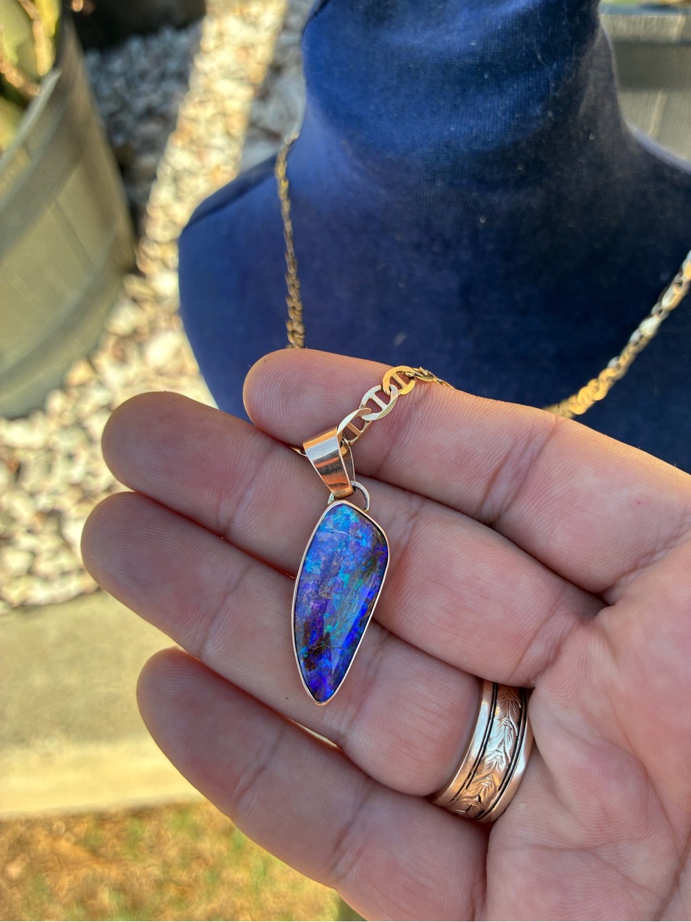 Pipe Opal Pendant (14K Gold) - Picture 11 of 16